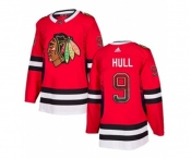 Adidas Chicago Blackhawks #9 Bobby Hull Authentic Red Drift Fashion NHL Jersey