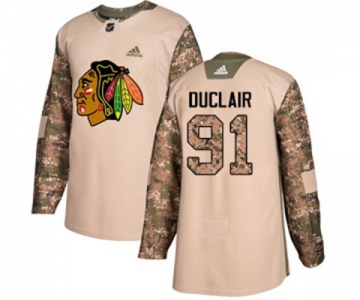 Adidas Chicago Blackhawks #91 Anthony Duclair Authentic Camo Veterans Day Practice NHL Jersey