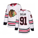 Adidas Chicago Blackhawks #91 Anthony Duclair Authentic White Away NHL Jersey