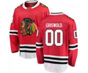 Chicago Blackhawks #00 Clark Griswold Fanatics Branded Red Home Breakaway NHL Jersey