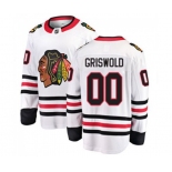 Chicago Blackhawks #00 Clark Griswold Fanatics Branded White Away Breakaway NHL Jersey