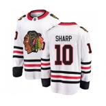 Chicago Blackhawks #10 Patrick Sharp Fanatics Branded White Away Breakaway NHL Jersey