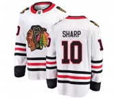 Chicago Blackhawks #10 Patrick Sharp Fanatics Branded White Away Breakaway NHL Jersey