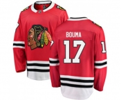 Chicago Blackhawks #17 Lance Bouma Fanatics Branded Red Home Breakaway NHL Jersey