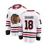 Chicago Blackhawks #18 Denis Savard Fanatics Branded White Away Breakaway NHL Jersey