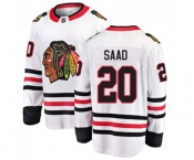 Chicago Blackhawks #20 Brandon Saad Fanatics Branded White Away Breakaway NHL Jersey