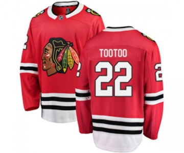 Chicago Blackhawks #22 Jordin Tootoo Fanatics Branded Red Home Breakaway NHL Jersey