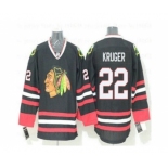 Chicago Blackhawks #22 Marcus Kruger Alternate Black NHL Hockey Jersey[Kruger]