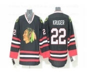 Chicago Blackhawks #22 Marcus Kruger Alternate Black NHL Hockey Jersey[Kruger]