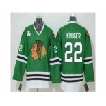 Chicago Blackhawks #22 Marcus Kruger Green Reebok NHL Authentic Jersey[Kruger]