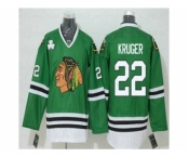 Chicago Blackhawks #22 Marcus Kruger Green Reebok NHL Authentic Jersey[Kruger]