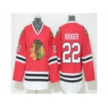 Chicago Blackhawks #22 Marcus Kruger Home Red Reebok NHL Hockey Jersey[Kruger]