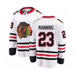 Chicago Blackhawks #23 Brandon Manning Authentic White Away Fanatics Branded Breakaway NHL Jersey