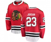 Chicago Blackhawks #23 Michael Jordan Fanatics Branded Red Home Breakaway NHL Jersey