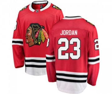 Chicago Blackhawks #23 Michael Jordan Fanatics Branded Red Home Breakaway NHL Jersey