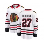 Chicago Blackhawks #27 Adam Boqvist Authentic White Away Fanatics Branded Breakaway NHL Jersey