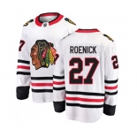 Chicago Blackhawks #27 Jeremy Roenick Fanatics Branded White Away Breakaway NHL Jersey