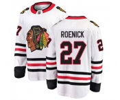 Chicago Blackhawks #27 Jeremy Roenick Fanatics Branded White Away Breakaway NHL Jersey