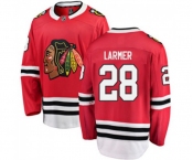 Chicago Blackhawks #28 Steve Larmer Fanatics Branded Red Home Breakaway NHL Jersey