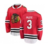 Chicago Blackhawks #3 Pierre Pilote Fanatics Branded Red Home Breakaway NHL Jersey