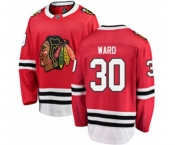 Chicago Blackhawks #30 Cam Ward Authentic Red Home Fanatics Branded Breakaway NHL Jersey