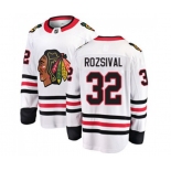 Chicago Blackhawks #32 Michal Rozsival Fanatics Branded White Away Breakaway NHL Jersey