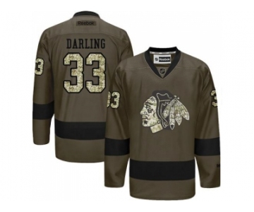 Chicago Blackhawks #33 Scott Darling Green Salute to Service Stitched NHL Jersey