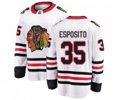 Chicago Blackhawks #35 Tony Esposito Fanatics Branded White Away Breakaway NHL Jersey