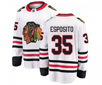 Chicago Blackhawks #35 Tony Esposito Fanatics Branded White Away Breakaway NHL Jersey