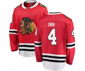 Chicago Blackhawks #4 Bobby Orr Fanatics Branded Red Home Breakaway NHL Jersey