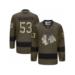 Chicago Blackhawks #53 Brandon Mashinter Green Salute to Service Stitched NHL Jersey