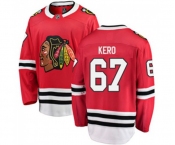 Chicago Blackhawks #67 Tanner Kero Fanatics Branded Red Home Breakaway NHL Jersey