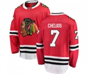 Chicago Blackhawks #7 Chris Chelios Fanatics Branded Red Home Breakaway NHL Jersey