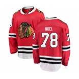 Chicago Blackhawks #78 Nathan Noel Fanatics Branded Red Home Breakaway NHL Jersey