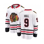 Chicago Blackhawks #9 Bobby Hull Fanatics Branded White Away Breakaway NHL Jersey