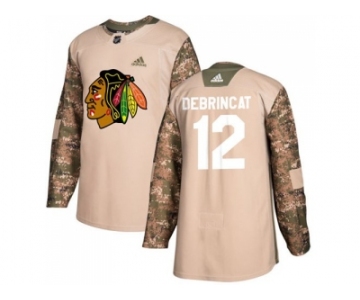 Men Adidas Chicago Blackhawks #12 Alex DeBrincat Camo Authentic 2017 Veterans Day Stitched NHL Jersey