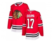 Men Adidas Chicago Blackhawks #17 Lance Bouma Red Home Authentic Stitched NHL Jersey