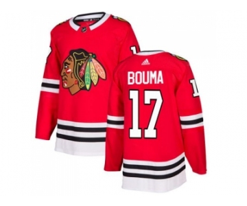 Men Adidas Chicago Blackhawks #17 Lance Bouma Red Home Authentic Stitched NHL Jersey