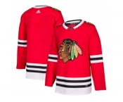 Men Adidas Chicago Blackhawks Blank Red Home Authentic Stitched NHL Jersey