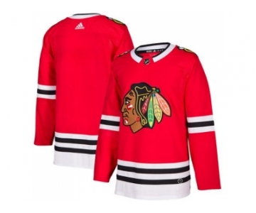 Men Adidas Chicago Blackhawks Blank Red Home Authentic Stitched NHL Jersey