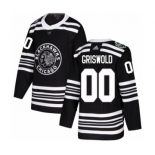 Men's Adidas Chicago Blackhawks #00 Clark Griswold Authentic Black 2019 Winter Classic NHL Jersey