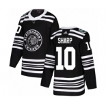 Men's Adidas Chicago Blackhawks #10 Patrick Sharp Authentic Black 2019 Winter Classic NHL Jersey