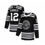 Men's Adidas Chicago Blackhawks #12 Alex DeBrincat Authentic Black 2019 Winter Classic NHL Jersey