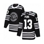 Men's Adidas Chicago Blackhawks #13 CM Punk Authentic Black 2019 Winter Classic NHL Jersey