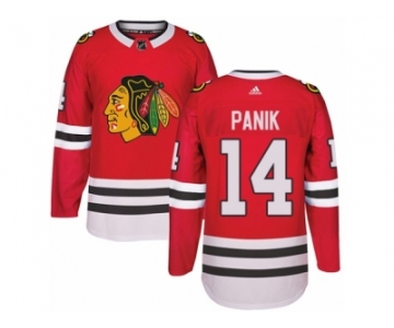 Men's Adidas Chicago Blackhawks #14 Richard Panik Authentic Red Home NHL Jersey