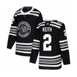 Men's Adidas Chicago Blackhawks #2 Duncan Keith Authentic Black 2019 Winter Classic NHL Jersey