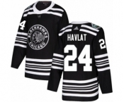 Men's Adidas Chicago Blackhawks #24 Martin Havlat Authentic Black 2019 Winter Classic NHL Jersey