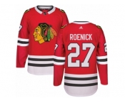 Men's Adidas Chicago Blackhawks #27 Jeremy Roenick Authentic Red Home NHL Jersey