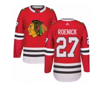 Men's Adidas Chicago Blackhawks #27 Jeremy Roenick Authentic Red Home NHL Jersey