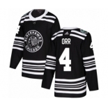 Men's Adidas Chicago Blackhawks #4 Bobby Orr Authentic Black 2019 Winter Classic NHL Jersey